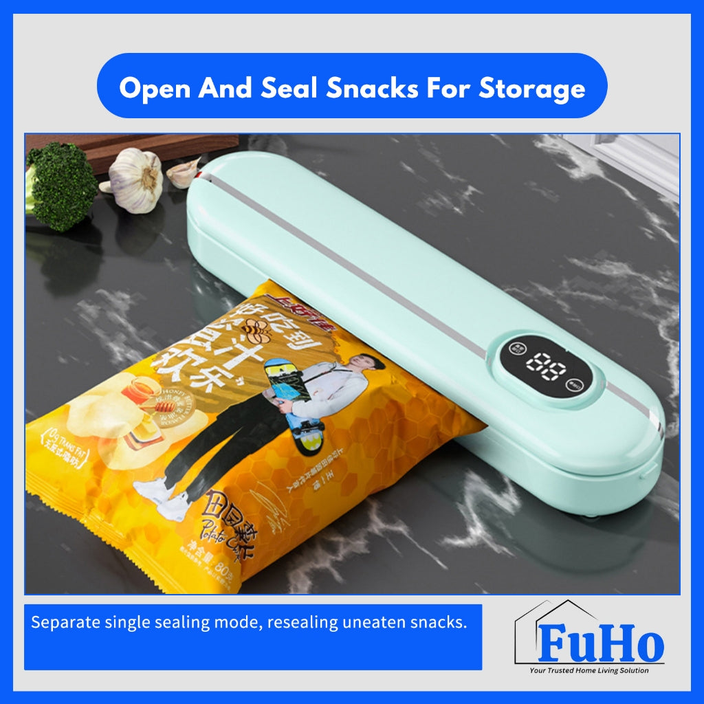 🇸🇬READY STOCK🇸🇬 FuHo Vacuum Sealer | Food Vacuum | Vacuum Pack | Vacuum Bag | Cling Wrap | Food Storage | (HL0308)