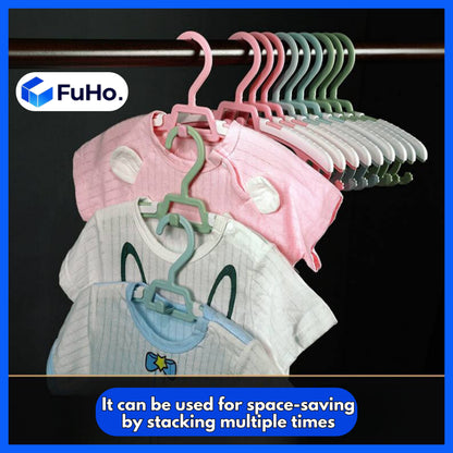 (1pcs) Extendable 2 in1 Kid & Adults Hanger | Clothes Hanger | Hanger | Antislip Hanger | Clip Hanger (HL0236)