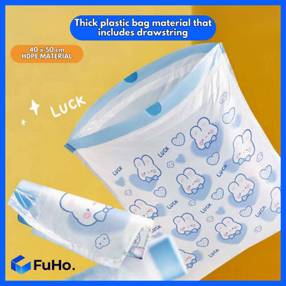 🇸🇬READY STOCK🇸🇬 Fuho 50pcs Trash Bag | Heavy Duty Trash Bag | Dustin | Plastic Bags | Recycling Bag (HL0231)
