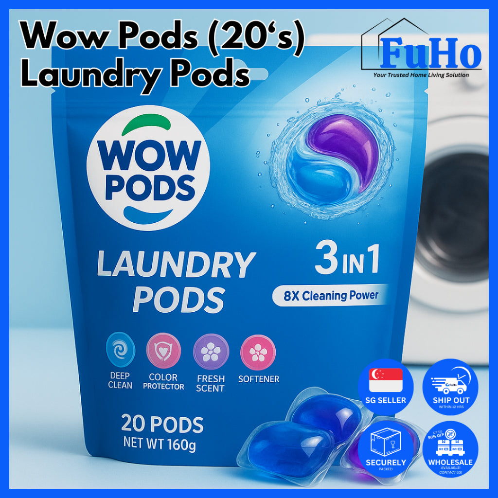 🇸🇬READY STOCK🇸🇬 FuHo x Wow Pods Laundry Pods | Laundry Pods | Laundry Detergent |