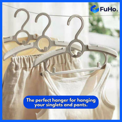 (1pcs) Extendable 2 in1 Kid & Adults Hanger | Clothes Hanger | Hanger | Antislip Hanger | Clip Hanger (HL0236)