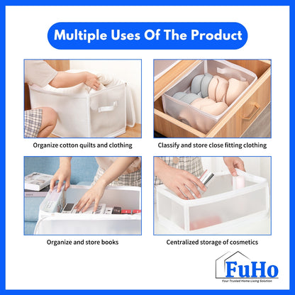 🇸🇬READY STOCK🇸🇬 Fuho Storage Organizer Box | Cotton Linen Box | Laundry Box | Laundry Storage | Container | (HL0301)