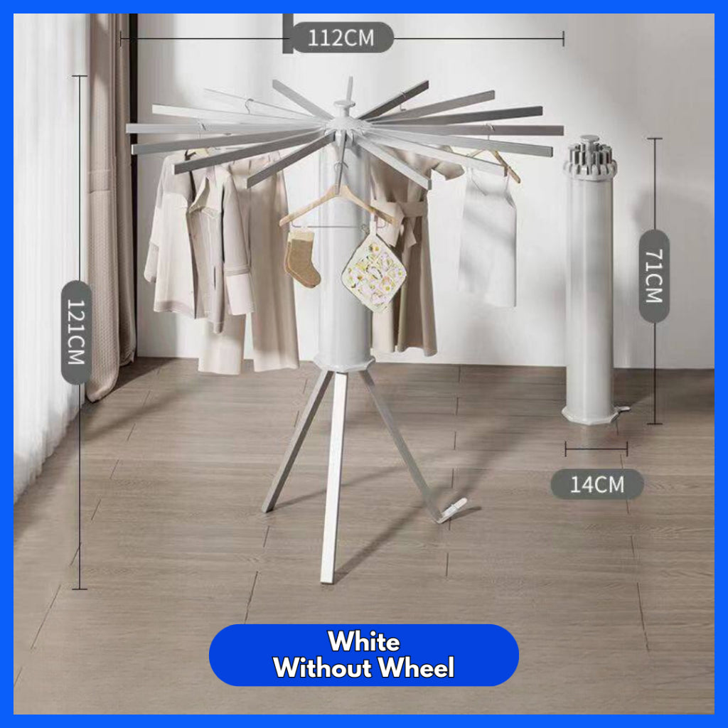 Fuho Octopus Tripod Laundry Clothes Hanging Rack | Portable Hanging Rack | Drying Rack with Pegs | (TL0051)