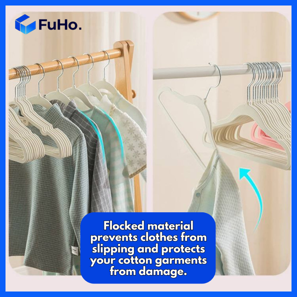 (5pcs) Fuho High Quality Baby Hanger | Flocking Hanger | Hello Kitty Hanger | Kids Hanger | Steel Hanger | (HL0235)