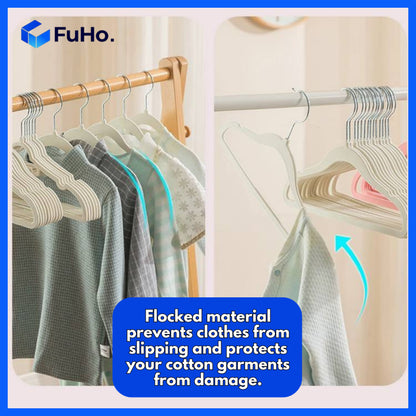 (5pcs) Fuho High Quality Baby Hanger | Flocking Hanger | Hello Kitty Hanger | Kids Hanger | Steel Hanger | (HL0235)