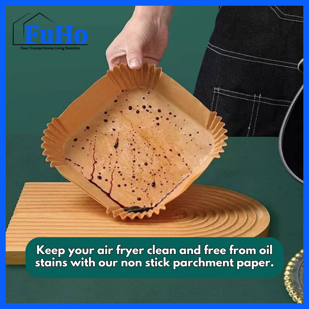 🇸🇬READY STOCK🇸🇬 FuHo Air Fryer Paper | Parchment Paper | Baking Paper | Air Fryer Oven | Baking (KIT0078)