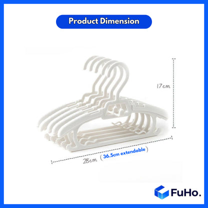 (1pcs) Extendable 2 in1 Kid & Adults Hanger | Clothes Hanger | Hanger | Antislip Hanger | Clip Hanger (HL0236)