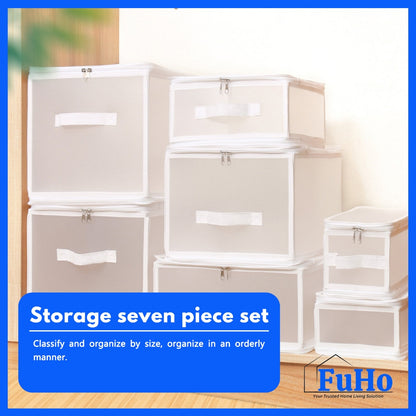 🇸🇬READY STOCK🇸🇬 Fuho Storage Organizer Box | Cotton Linen Box | Laundry Box | Laundry Storage | Container | (HL0301)