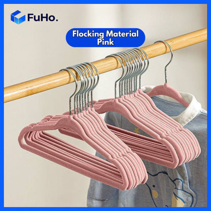 (5pcs) Fuho High Quality Baby Hanger | Flocking Hanger | Hello Kitty Hanger | Kids Hanger | Steel Hanger | (HL0235)