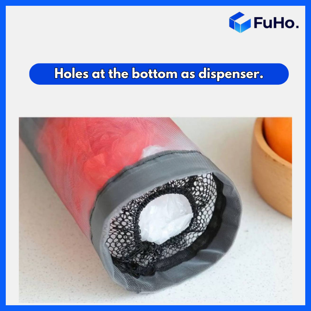 🇸🇬READY STOCK🇸🇬 Fuho Plastic Bag Holder | Plastic Storage Holder | Trash Bag | Plastic Bag | Storage Holder (KIT0077)