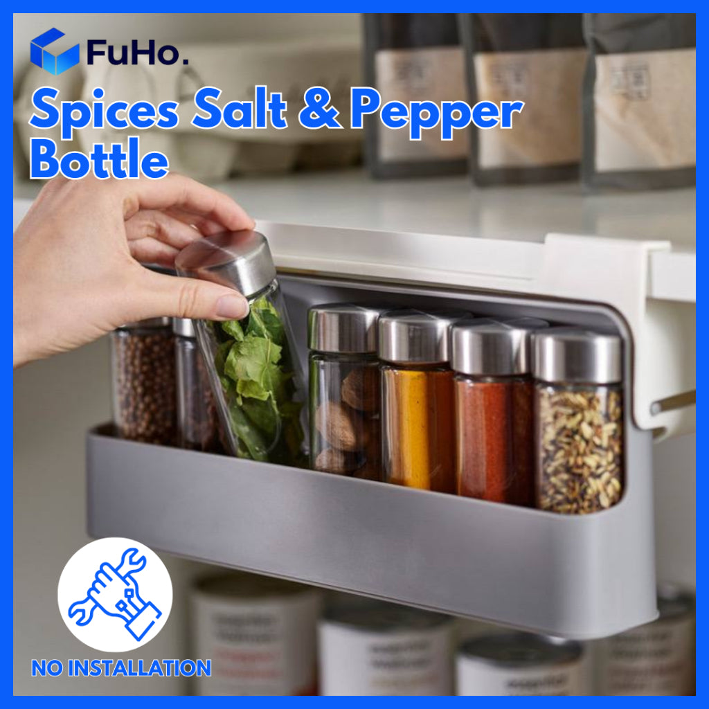 Fuho Kitchen Spices Storage Rack | Spice Rack | Spice Organizer | Condiments Bottles | KIT0074