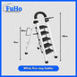 🇸🇬READY STOCK🇸🇬 FuHo Foldable Ladder With Handle | Anti Slip Ladder | Stainless Steel Ladder | (HL0249)
