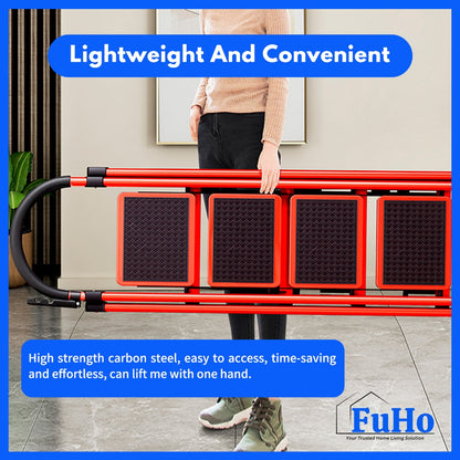 🇸🇬READY STOCK🇸🇬 FuHo Foldable Ladder With Handle | Anti Slip Ladder | Stainless Steel Ladder | (HL0249)