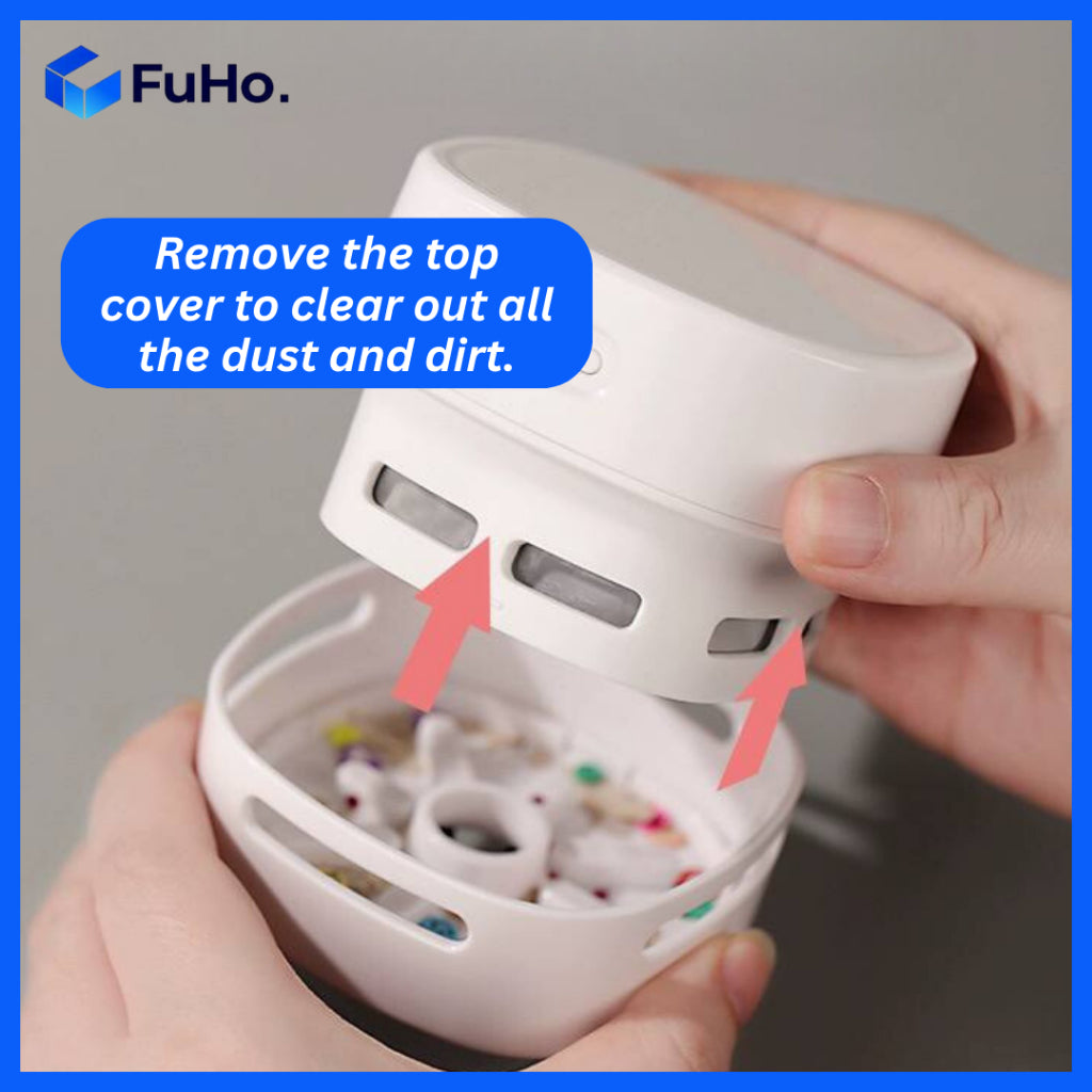 🇸🇬READY STOCK🇸🇬 Fuho Mini Vacuum Cleaner | Desktop Vacuum Cleaner | Table Cleaner | USB Charging (HL0229)