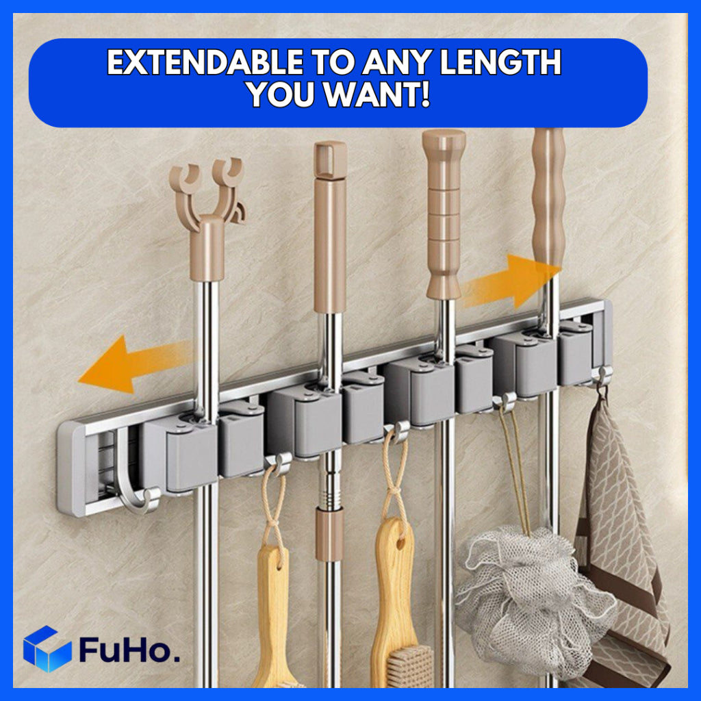 🇸🇬READY STOCK🇸🇬 Fuho Broom & Mop Holder | Heavy Duty Mop Holder | Mop Holder | Broom Holder | (HL0230)