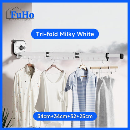 🇸🇬READY STOCK🇸🇬 FuHo Balcony Folding Rack | Drying Rack | Movable Rack | Laundry Rack | Foldable Laundry Rack | (HL0311)