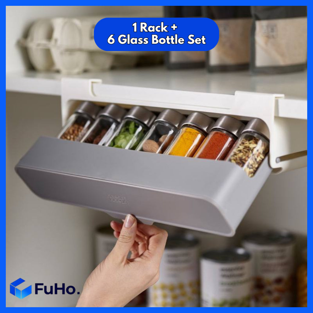 Fuho Kitchen Spices Storage Rack | Spice Rack | Spice Organizer | Condiments Bottles | KIT0074