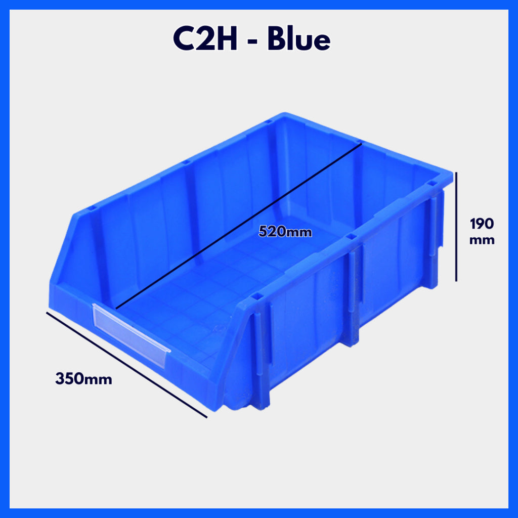 🇸🇬READY STOCK🇸🇬 FuHo Industrial Plastic Stackable Bin | Warehouse Crate | Warehouse Stackable Box | Tool Box (IND0015)