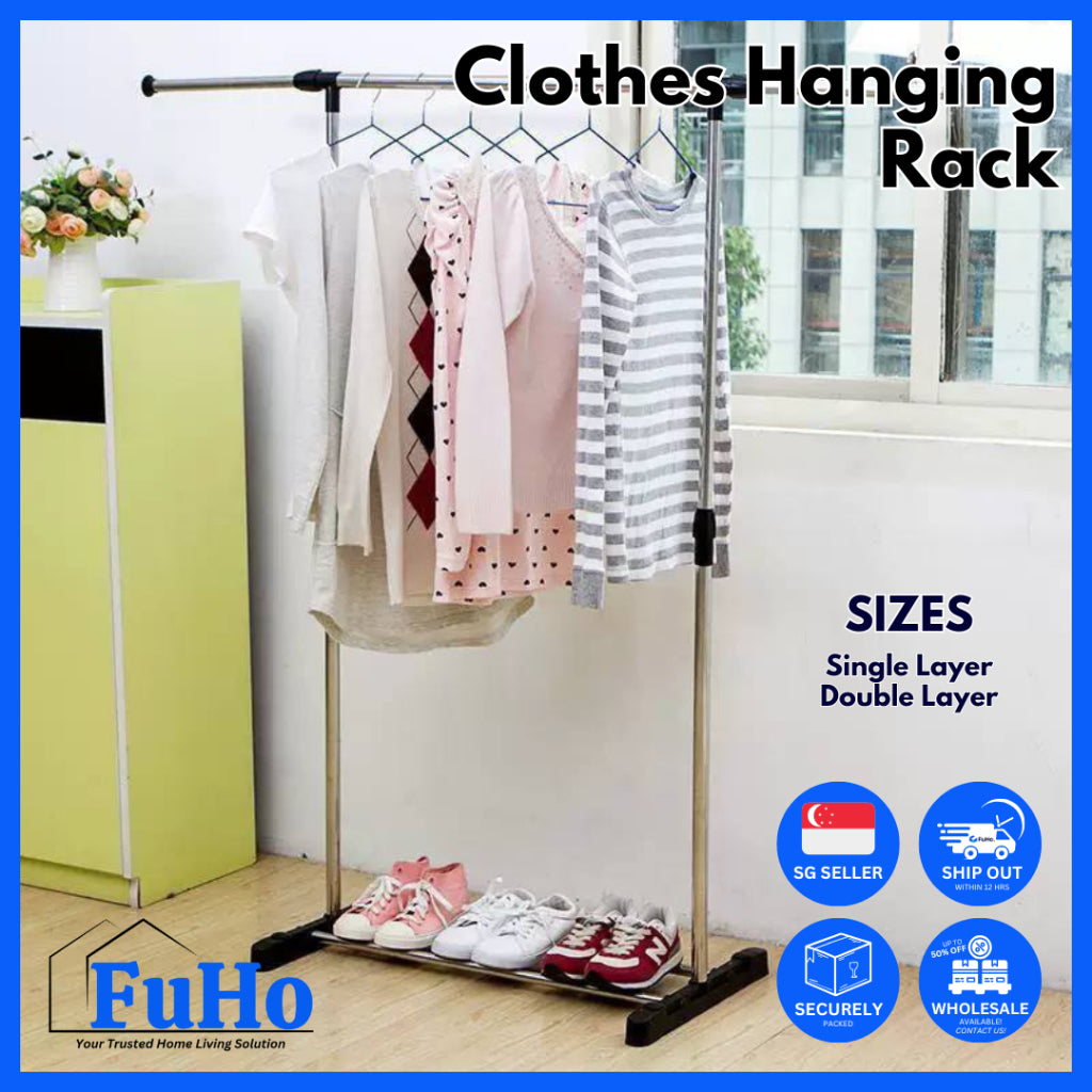 🇸🇬READY STOCK🇸🇬 Fuho Laundry Rack | Clothes Rack | Drying Rack | Drying Clothes Rack | Laundry Basket | (HL0301)