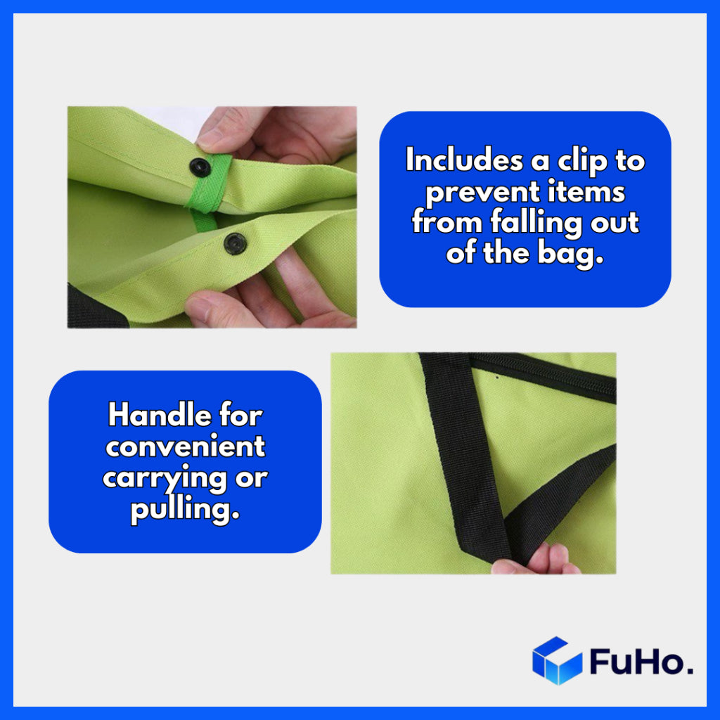 🇸🇬READY STOCK🇸🇬 Fuho Fabric Foldable Trolley | Market Trolley | Supermarket Trolley | Portable Trolley (HL0240)