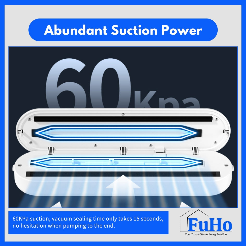 🇸🇬READY STOCK🇸🇬 FuHo Vacuum Sealer | Food Vacuum | Vacuum Pack | Vacuum Bag | Cling Wrap | Food Storage | (HL0308)