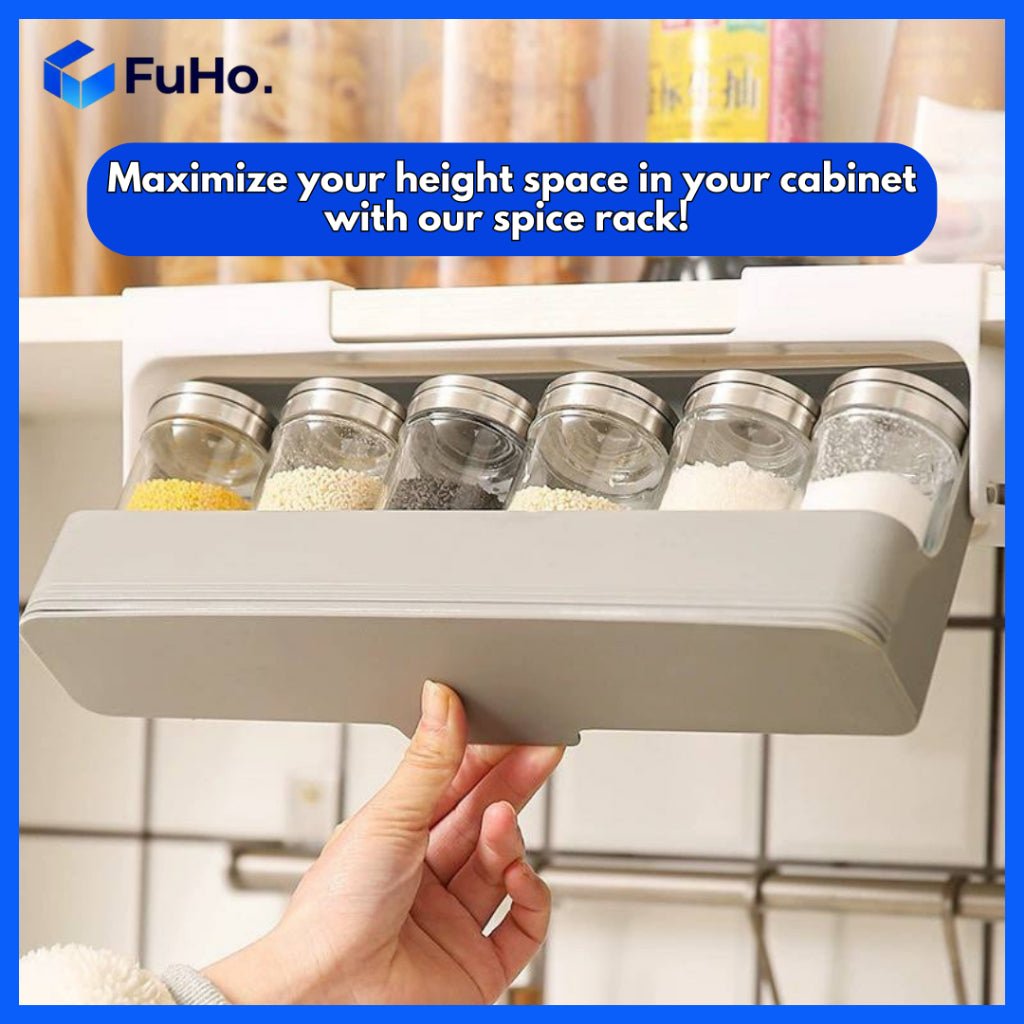 Fuho Kitchen Spices Storage Rack | Spice Rack | Spice Organizer | Condiments Bottles | KIT0074