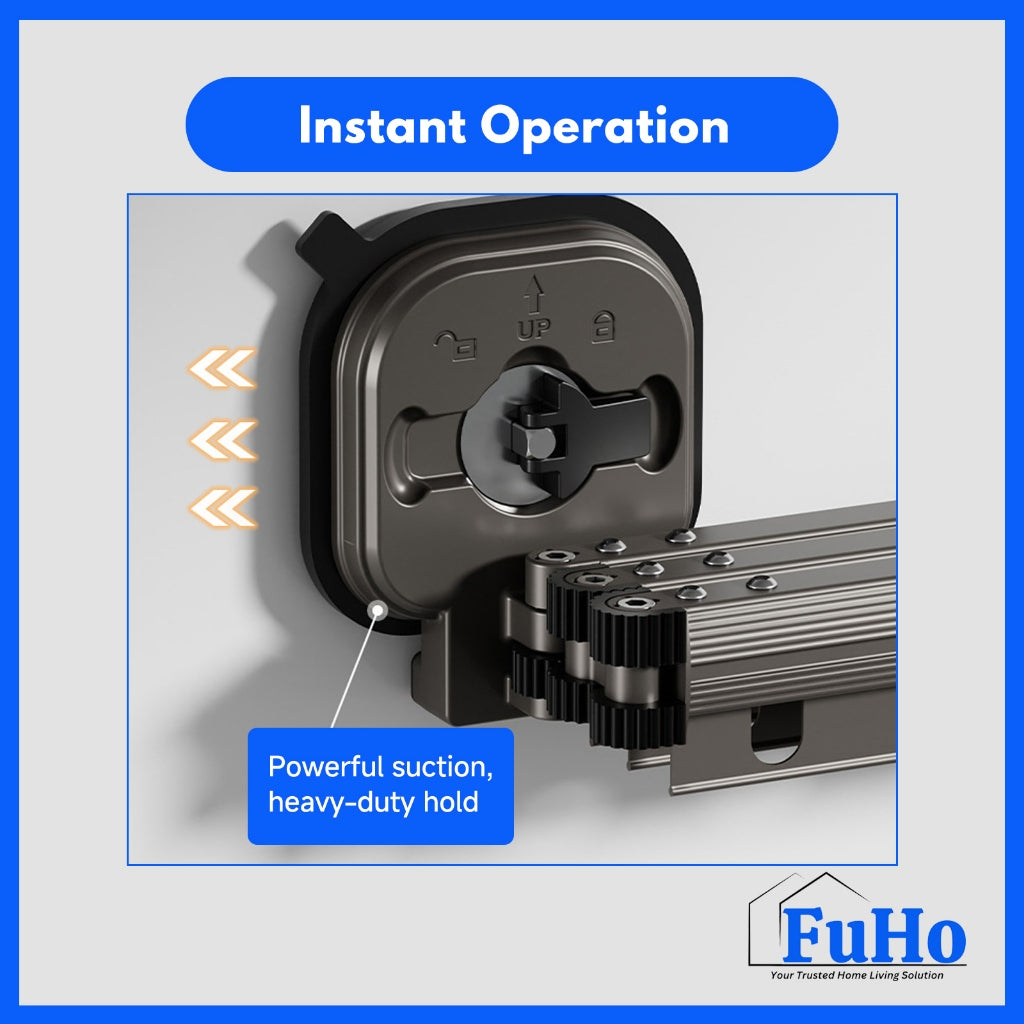 🇸🇬READY STOCK🇸🇬 FuHo Balcony Folding Rack | Drying Rack | Movable Rack | Laundry Rack | Foldable Laundry Rack | (HL0311)