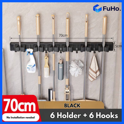 🇸🇬READY STOCK🇸🇬 Fuho Broom & Mop Holder | Heavy Duty Mop Holder | Mop Holder | Broom Holder | (HL0230)