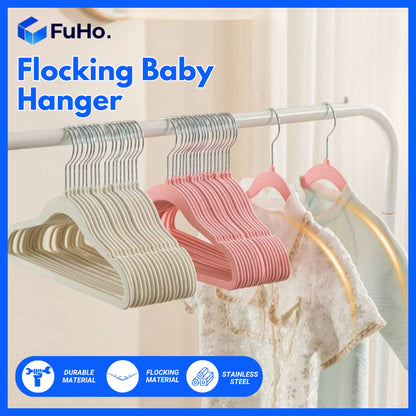 (5pcs) Fuho High Quality Baby Hanger | Flocking Hanger | Hello Kitty Hanger | Kids Hanger | Steel Hanger | (HL0235)