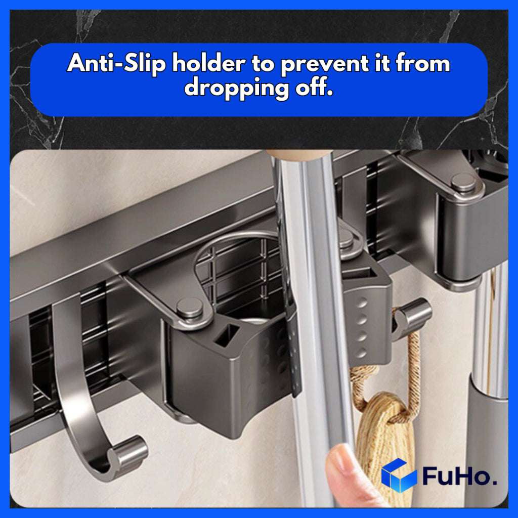 🇸🇬READY STOCK🇸🇬 Fuho Broom & Mop Holder | Heavy Duty Mop Holder | Mop Holder | Broom Holder | (HL0230)