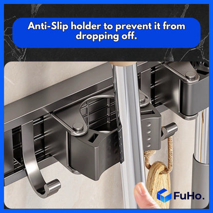 🇸🇬READY STOCK🇸🇬 Fuho Broom & Mop Holder | Heavy Duty Mop Holder | Mop Holder | Broom Holder | (HL0230)