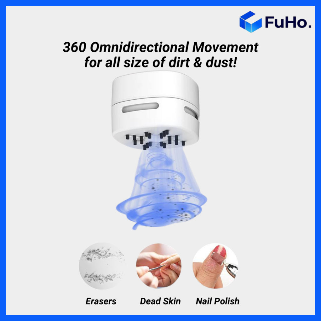 🇸🇬READY STOCK🇸🇬 Fuho Mini Vacuum Cleaner | Desktop Vacuum Cleaner | Table Cleaner | USB Charging (HL0229)