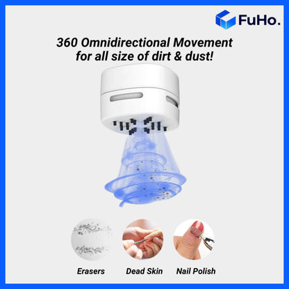 🇸🇬READY STOCK🇸🇬 Fuho Mini Vacuum Cleaner | Desktop Vacuum Cleaner | Table Cleaner | USB Charging (HL0229)