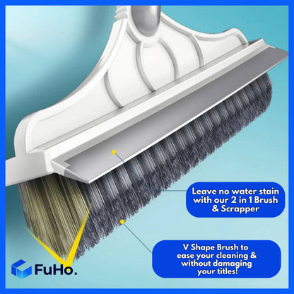 🇸🇬READY STOCK🇸🇬 FuHo 2 in 1 Scrapper with Brush | Toilet Brush | Floor Scrapper | Scrapper with Brush | (TL0053)