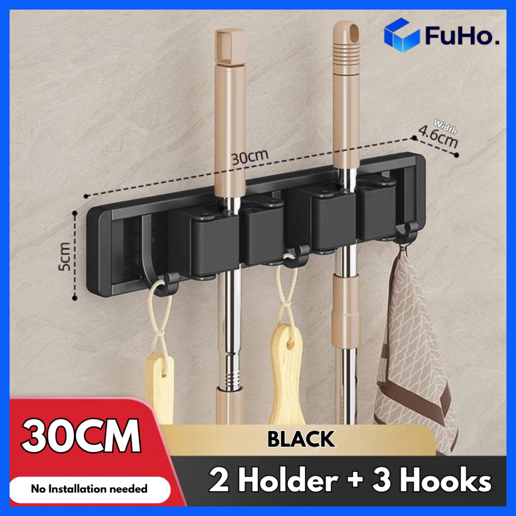 🇸🇬READY STOCK🇸🇬 Fuho Broom & Mop Holder | Heavy Duty Mop Holder | Mop Holder | Broom Holder | (HL0230)