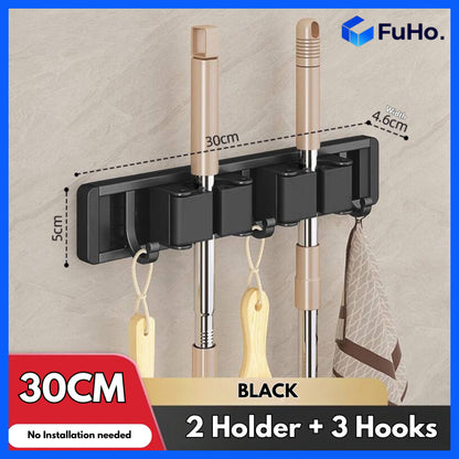 🇸🇬READY STOCK🇸🇬 Fuho Broom & Mop Holder | Heavy Duty Mop Holder | Mop Holder | Broom Holder | (HL0230)