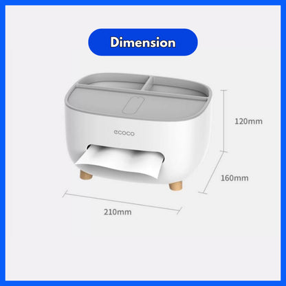 Fuho Desk Organiser | Tissue Box Storage | Remote Control Organiser | Bedroom Organiser | Storage Organiser (HL0233)