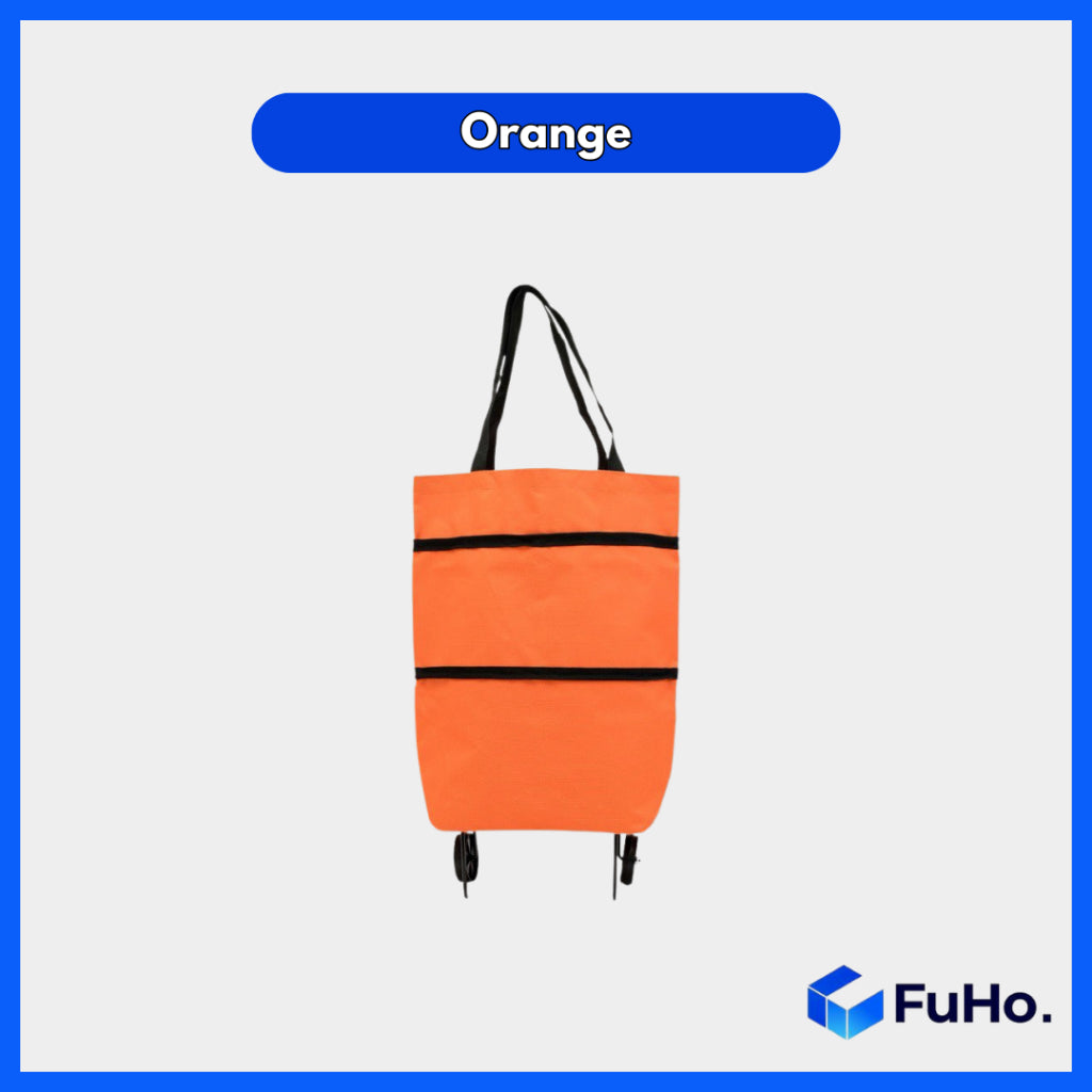 🇸🇬READY STOCK🇸🇬 Fuho Fabric Foldable Trolley | Market Trolley | Supermarket Trolley | Portable Trolley (HL0240)