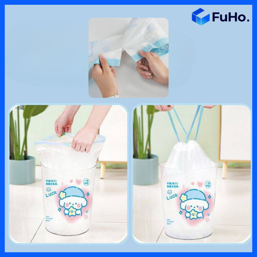 🇸🇬READY STOCK🇸🇬 Fuho 50pcs Trash Bag | Heavy Duty Trash Bag | Dustin | Plastic Bags | Recycling Bag (HL0231)