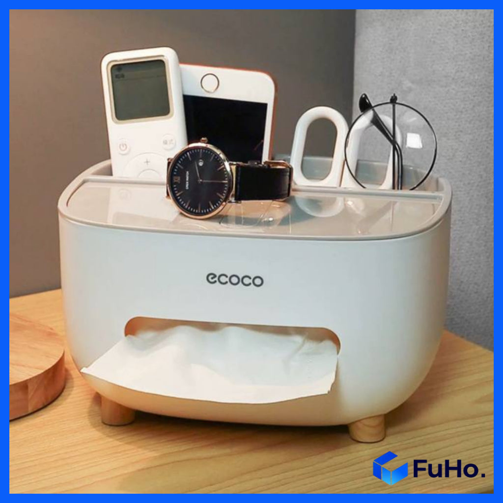 Fuho Desk Organiser | Tissue Box Storage | Remote Control Organiser | Bedroom Organiser | Storage Organiser (HL0233)
