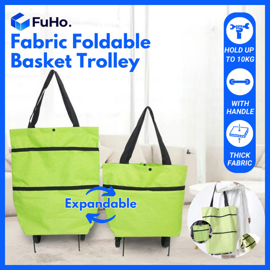 🇸🇬READY STOCK🇸🇬 Fuho Fabric Foldable Trolley | Market Trolley | Supermarket Trolley | Portable Trolley (HL0240)