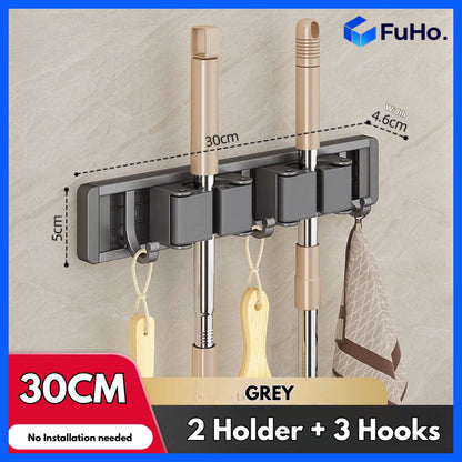 🇸🇬READY STOCK🇸🇬 Fuho Broom & Mop Holder | Heavy Duty Mop Holder | Mop Holder | Broom Holder | (HL0230)