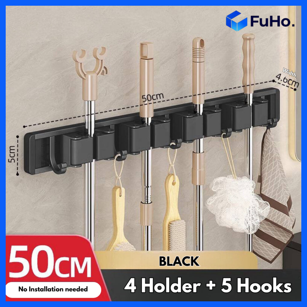 🇸🇬READY STOCK🇸🇬 Fuho Broom & Mop Holder | Heavy Duty Mop Holder | Mop Holder | Broom Holder | (HL0230)
