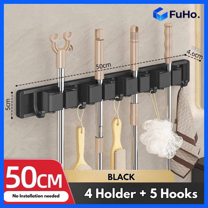 🇸🇬READY STOCK🇸🇬 Fuho Broom & Mop Holder | Heavy Duty Mop Holder | Mop Holder | Broom Holder | (HL0230)