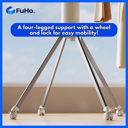 Fuho Octopus Tripod Laundry Clothes Hanging Rack | Portable Hanging Rack | Drying Rack with Pegs | (TL0051)