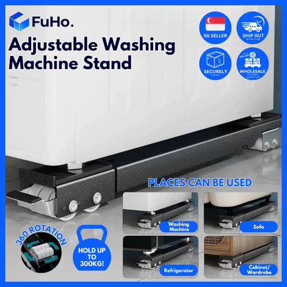🇸🇬READY STOCK🇸🇬 Fuho 24 Wheels 360° Washing Machine Stand | Refrigerator Stand | Heavy Duty Stand | Moveable | (TL0054)