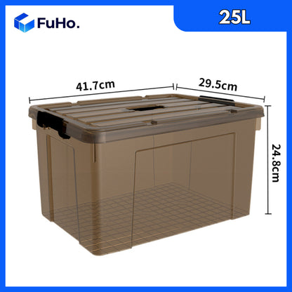 🔥(LOWEST PRICE) Fuho Transparent Storage Box | Plastic Container | Stackable Box (HL001)