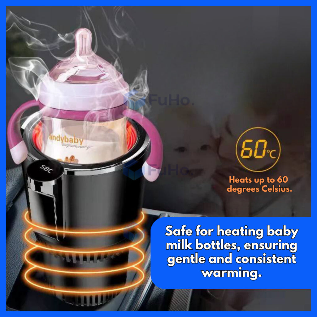 🇸🇬READY STOCK🇸🇬 Fuho Smart Cooling and Heating Beverage Holder | Thermal Bottle Heater | Baby Bottle Heater | (HL0243)