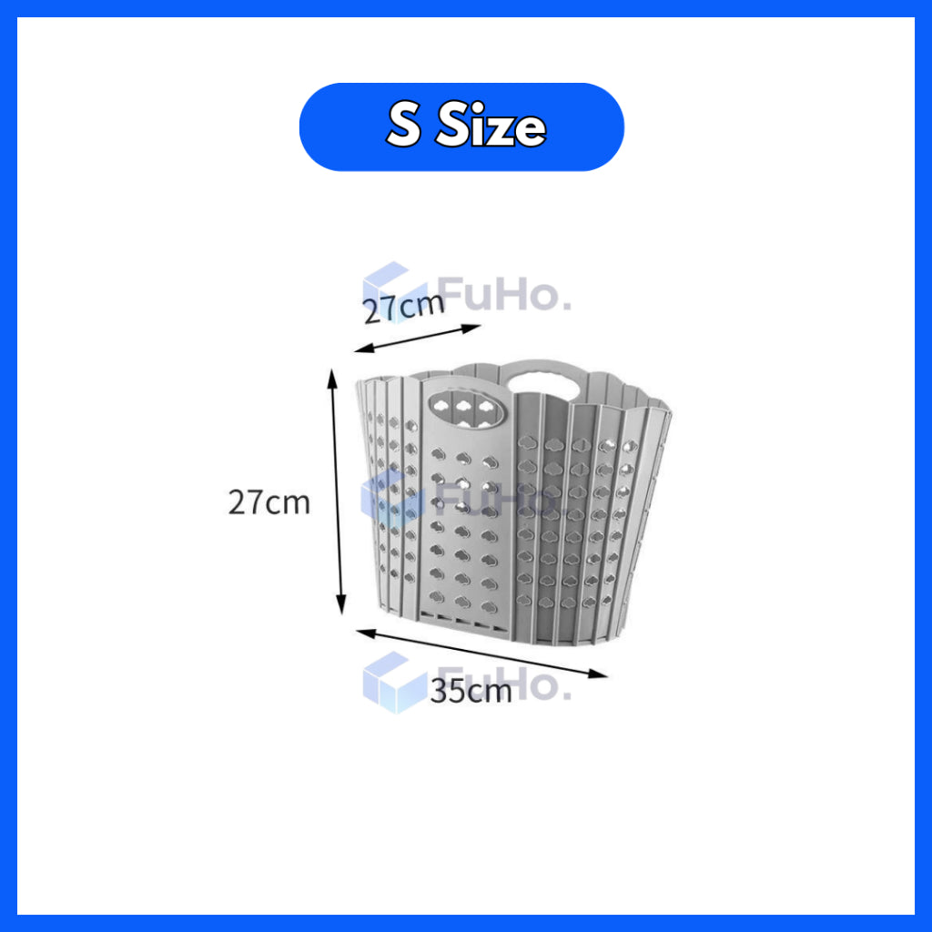 🇸🇬READY STOCK🇸🇬 FuHo Collapsible Laundry Basket || Strong Material Basket || 4 Colors Basket