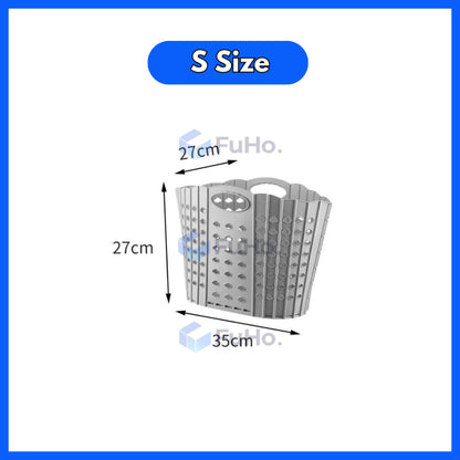 🇸🇬READY STOCK🇸🇬 FuHo Collapsible Laundry Basket || Strong Material Basket || 4 Colors Basket